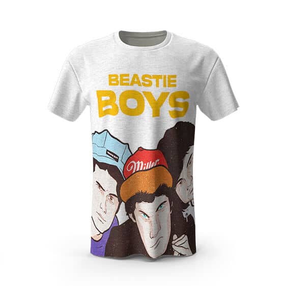 American Rap Group Beastie Boys Art White Tees
