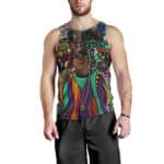 Biggie Caricature Hip Hop Background Tank Top