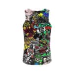 Biggie Caricature Hip Hop Background Tank Top