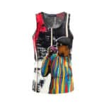 Biggie Eating Donut Notorious BIG Logo Tank Top