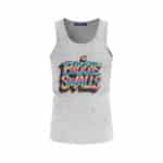 Biggie Smalls Typography Logo Light Gray Singlet