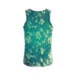 Biggie X 2Pac Face Art Green Floral Tank Top