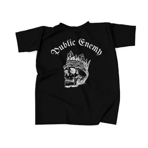 Crowned King Skull Art Epic Public Enemy Shirt