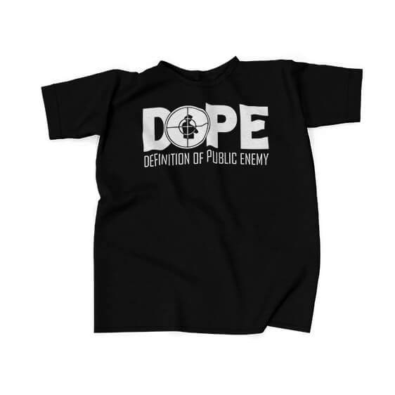 DOPE Definition Of Public Enemy Black T-shirt
