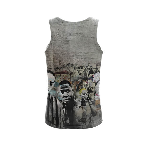 Iconic Rappers Tupac And Biggie Gray Tank Shirt