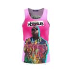 Notorious Biggie Graffiti Art Pink Tank Shirt