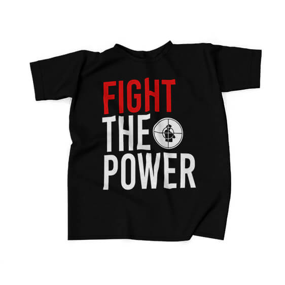 Public Enemy Fight The Power Black Tees