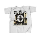Public Enemy Greatest Misses Logo White Tees