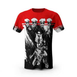 Public Enemy Members Grunge Sketch Art T-shirt
