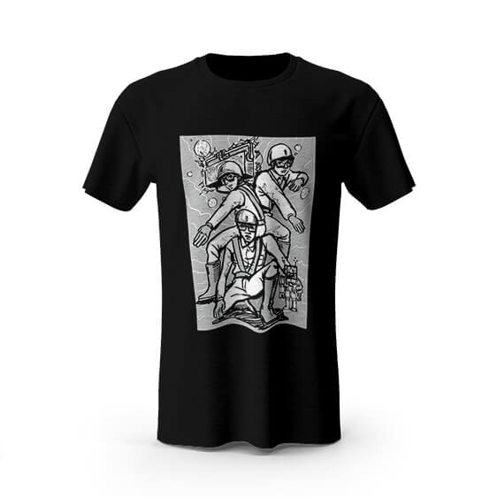 Rap Group Beastie Boys Members Sketch Art T-shirt