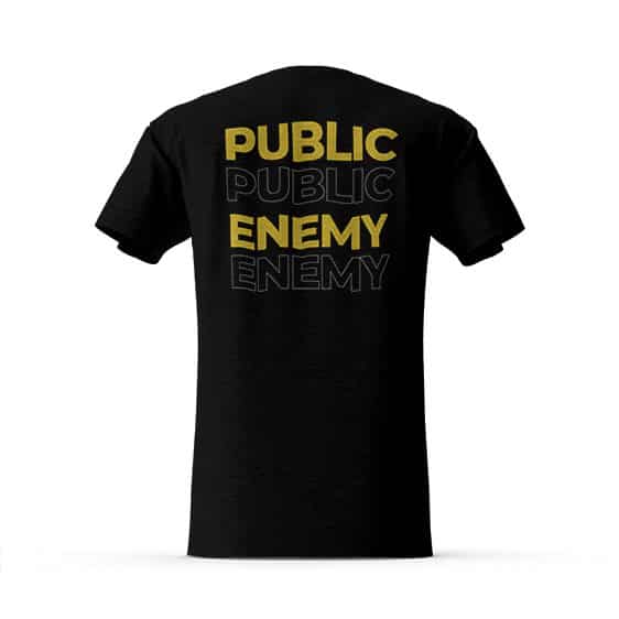 Rap Group Public Enemy Black Yellow Art T-shirt