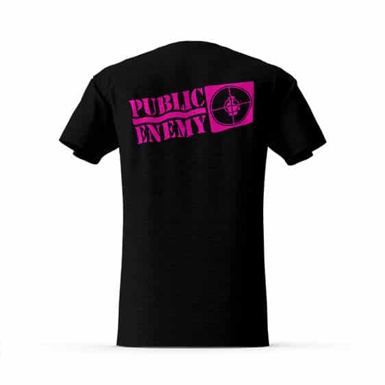 Rap Group Public Enemy Pink Spray Paint Art Shirt
