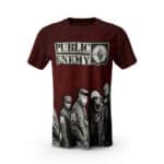 Rap Group Public Enemy Red Grunge Art T-shirt