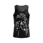 Rapper Tupac Shakur Silhouette Black Tank Top