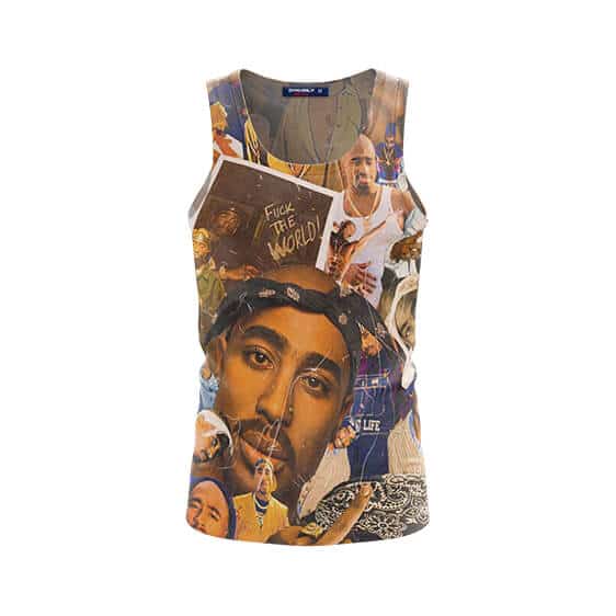Unique 2Pac Shakur Pattern Sleeveless Shirt