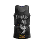 Cityscape Tupac Amaru Shakur Art Tank Top