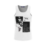 Tupac Shakur And 2morrow White Sleeveless Shirt