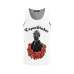 Awesome Tupac Shakur & Roses Art Tank Top