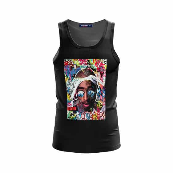 Tupac Shakur Amazing Graffiti Sleeveless Shirt