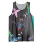 American Rapper Travis Scott Cartoon Art Tank Top