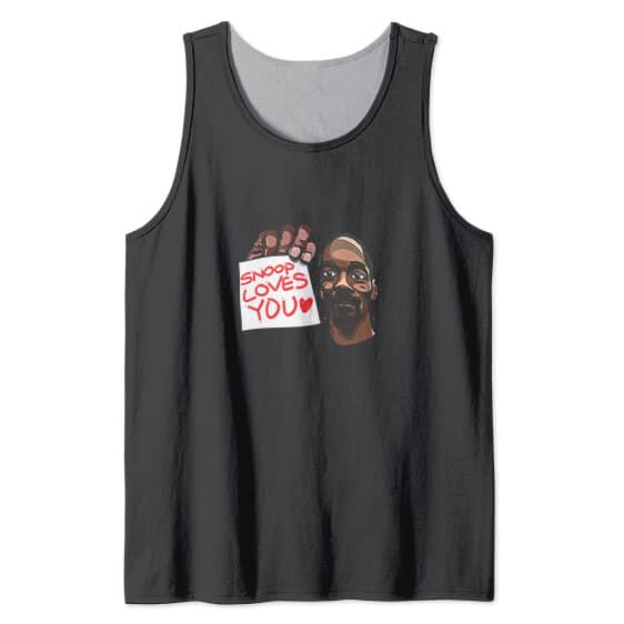 Awesome Snoop Loves You Logo Black Tank Shirt