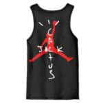 Cactus Jack X Air Jordan Logo Black Tank Shirt