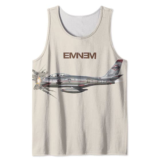 Eminem Studio Album Kamikaze Jet Logo Tank Top