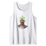 Goofy Snoop Dogg Fish Hat Head Design Tank Top