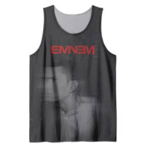 Rap Icon Eminem Blurry Monochrome Art Tank Top