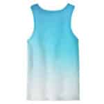 Rap Icon Eminem Glitch Art Cool Blue Tank Top