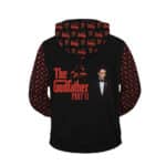 The Godfather Rose Mafia Logo Pattern Zip Hoodie