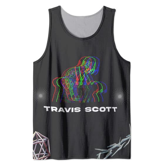 Trippy Travis Scott Outline Art Sleeveless Shirt