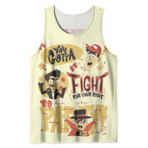 Beastie Boys Fight For Your Right Cartoon Singlet