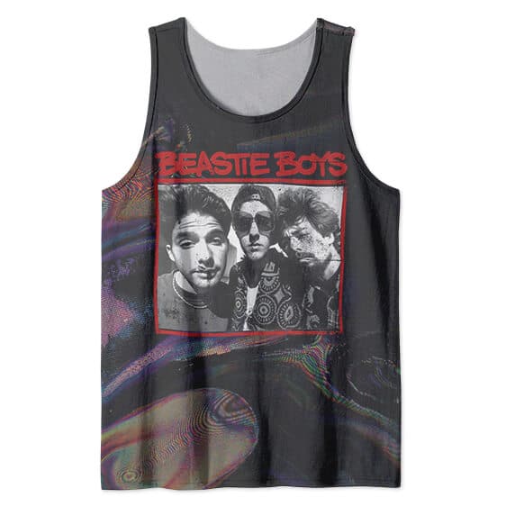 Beastie Boys Photo Glitch Swirl Art Tank Shirt