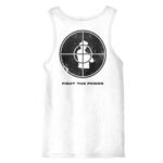Fight The Power Public Enemy Logo White Tank Top