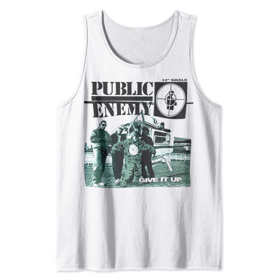 Give It Up Public Enemy Song Art White Tank Top