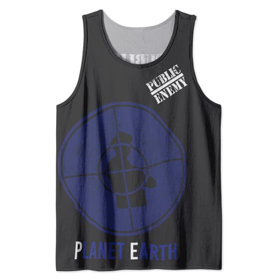 Planet Earth Vintage Art Public Enemy Tank Shirt