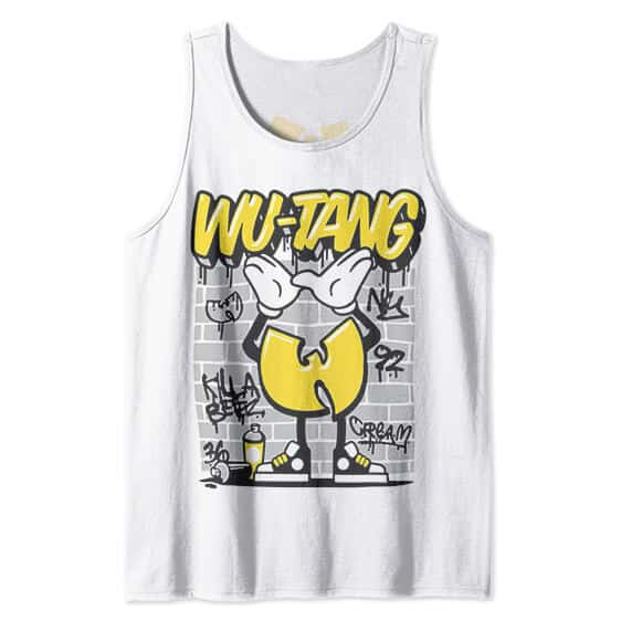 Wu-Tang Clan Logo Graffiti Art White Tank Shirt