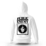 American Hip Hop Group Public Enemy White Hoodie