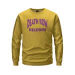 Death Row Records Minimalist Yellow Sweatshirt