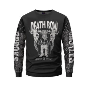 Death Row X Crooks Bandana Paisley Black Sweater