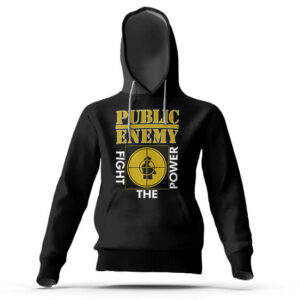 Fight The Power Public Enemy Golden Logo Hoody