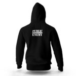 Green Skull Public Enemy Black Hooded Sweatshirt