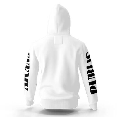 Public Enemy Crosshairs Symbol White Hoodie