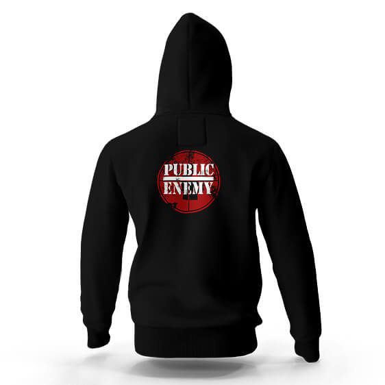 Public Enemy Members Art Hooded Sweatshirt