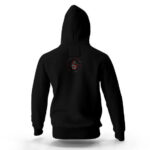 Public Enemy Skull Trippy Artwork Black Hoodie
