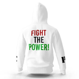 Public Enemy's Fight The Power White Hoodie