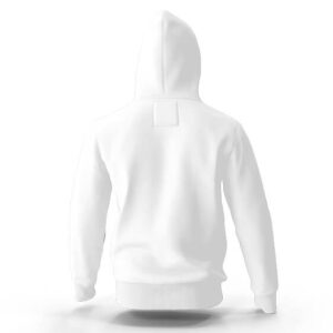 Red Enemy Symbol White Hooded Sweatshirt
