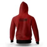 Skull And Public Enemy Crew Grunge Red Hoody