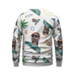 Snoop Dogg Artwork Pattern Crewneck Sweater
